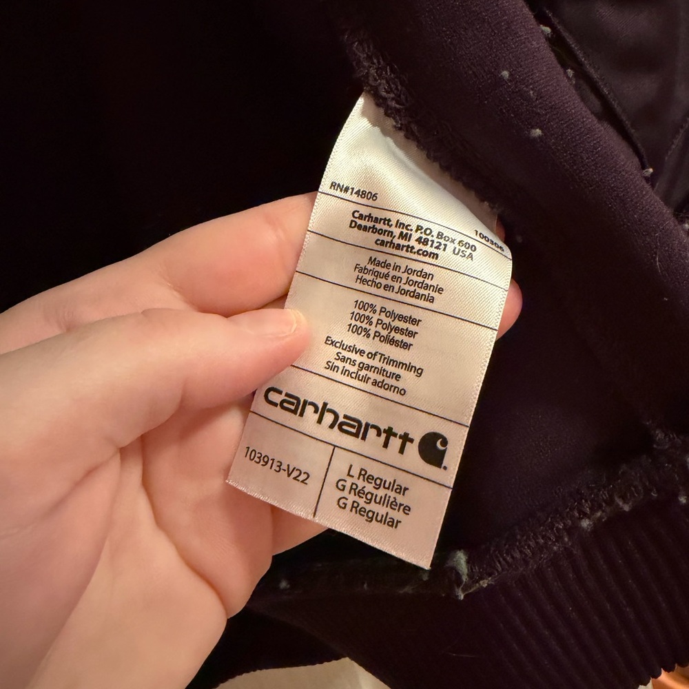 Carhartt Purple Fleece Jacket - Picture 4 of 4
